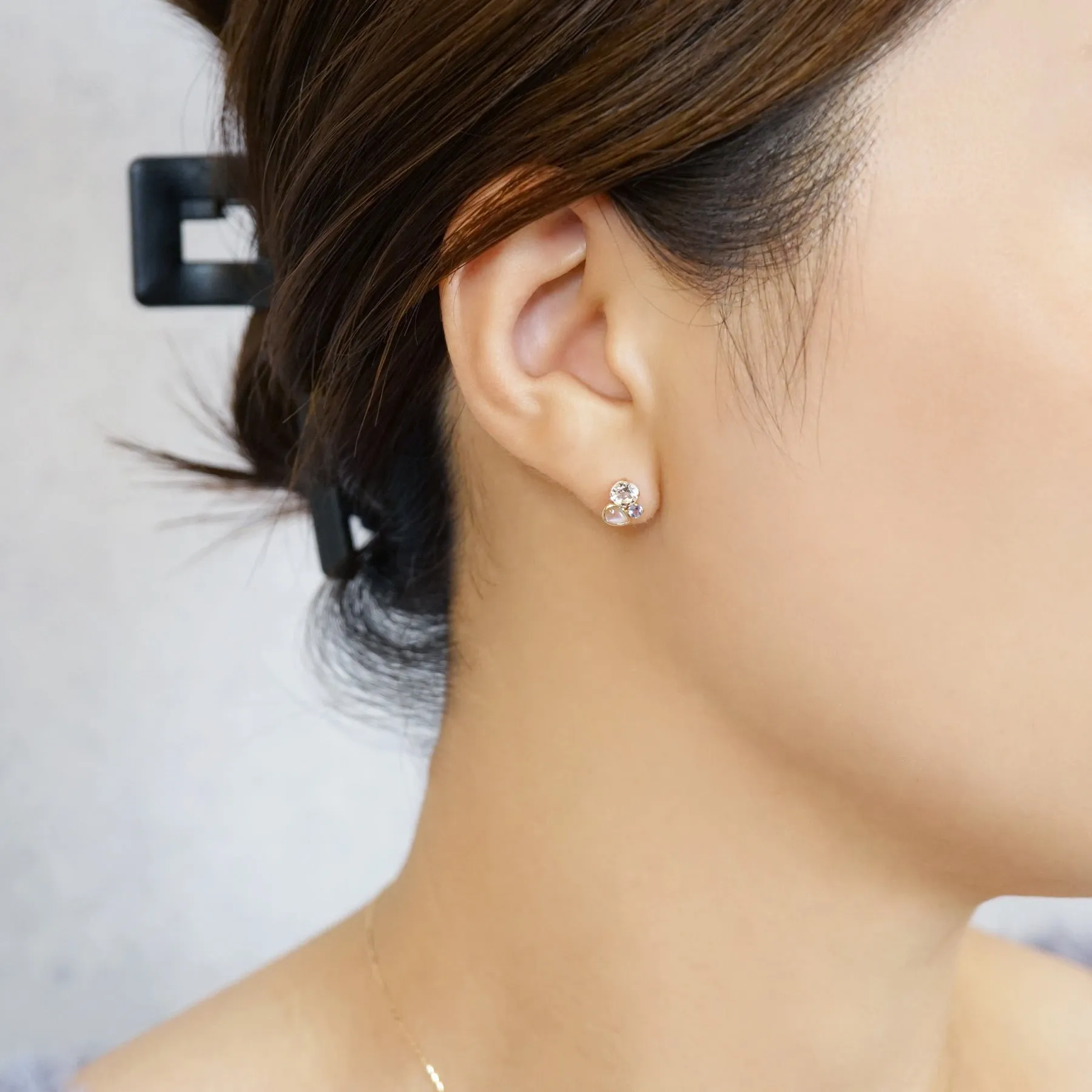 18K/10K 2Way Pierced Earrings [Bonbonniere] (Yellow Gold)