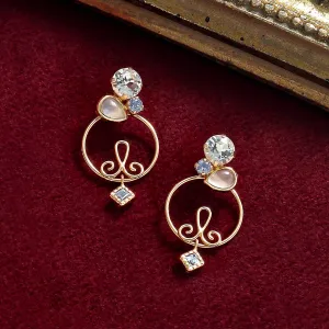 18K/10K 2Way Pierced Earrings [Bonbonniere] (Yellow Gold)
