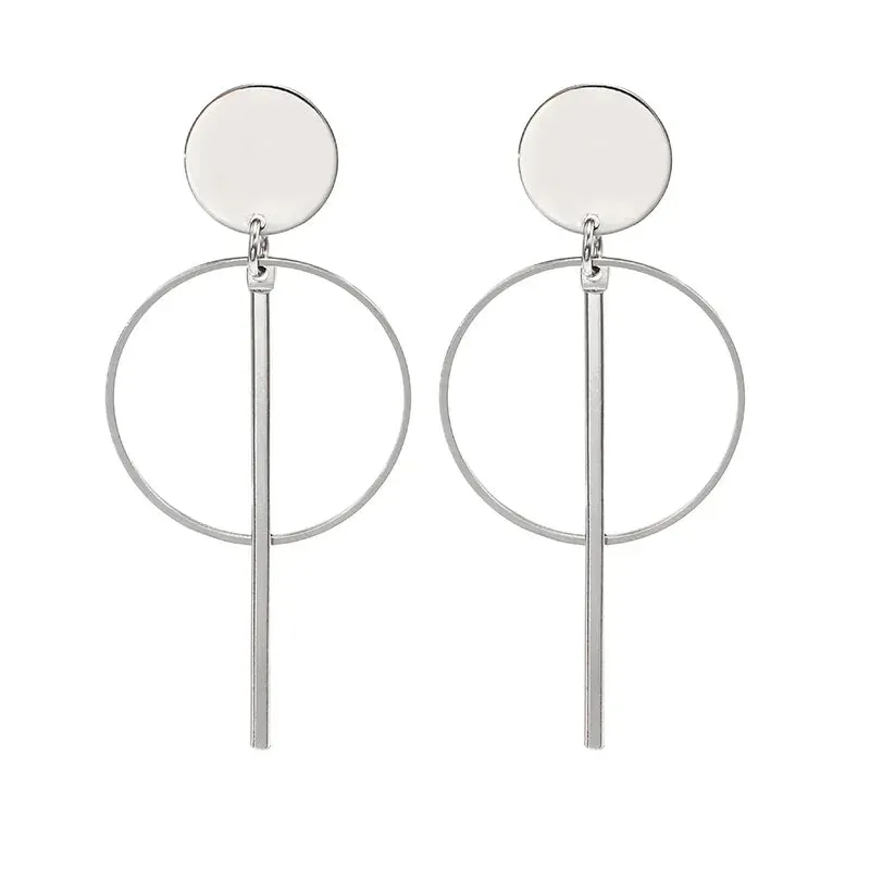 2020 Korean Long Statement Geometric Triangle Tassel Dangle Drop Earrings For Women Earrings Fashion Jewelry Oorbellen Brincos