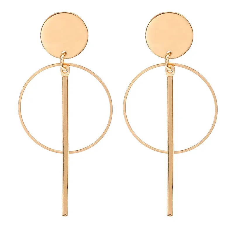 2020 Korean Long Statement Geometric Triangle Tassel Dangle Drop Earrings For Women Earrings Fashion Jewelry Oorbellen Brincos
