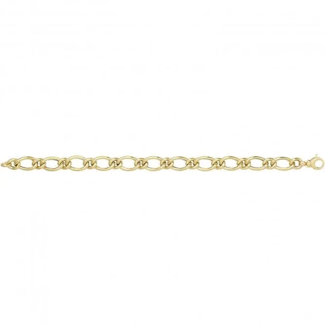 9ct Yellow Gold Hollow Bracelet BR679