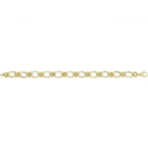 9ct Yellow Gold Hollow Bracelet BR679