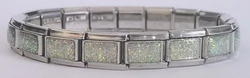 9mm Glitter Italian Charm Starter Bracelet