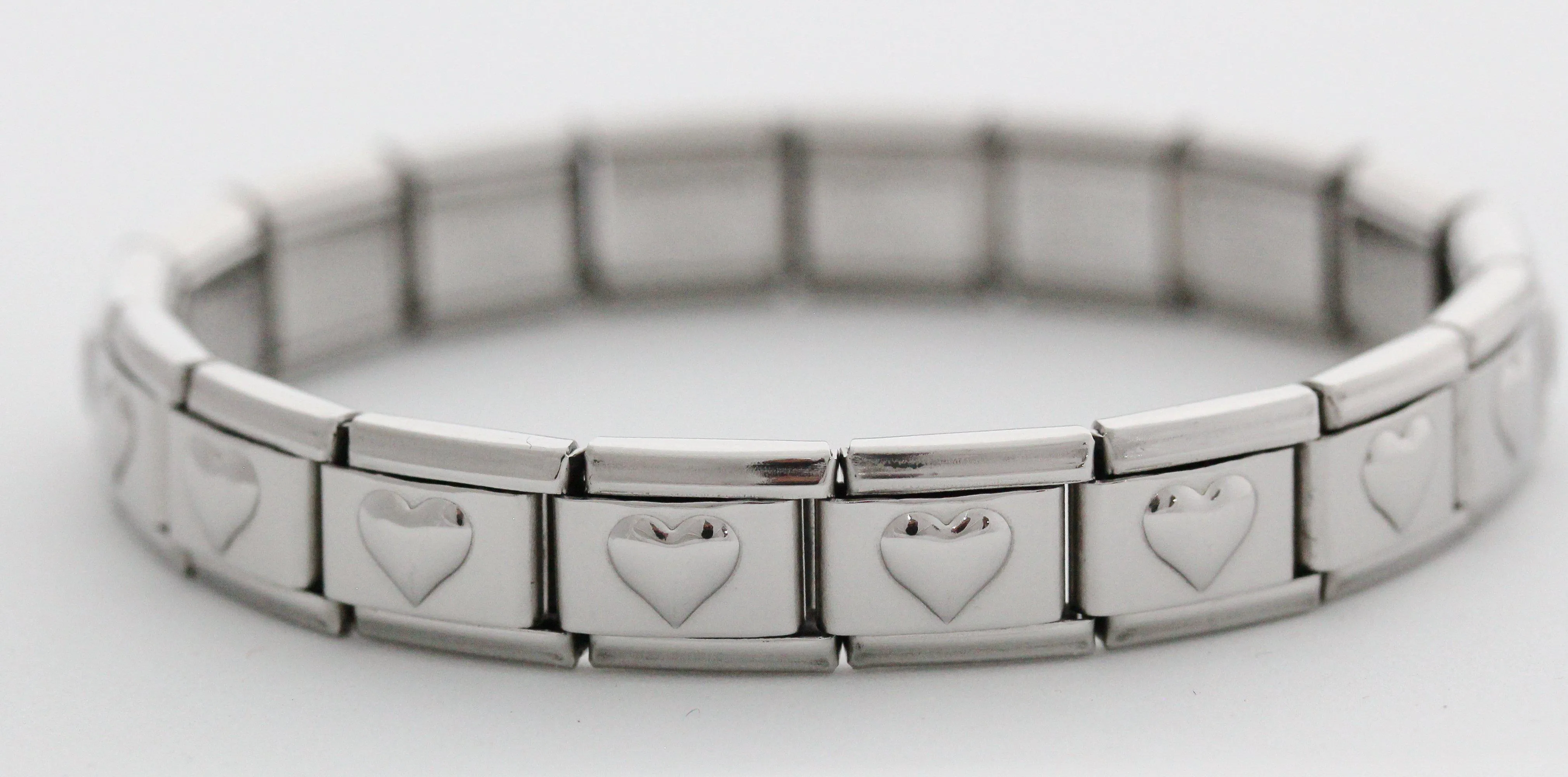 9mm Heart Italian Charm Starter Bracelet