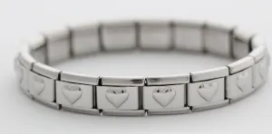 9mm Heart Italian Charm Starter Bracelet