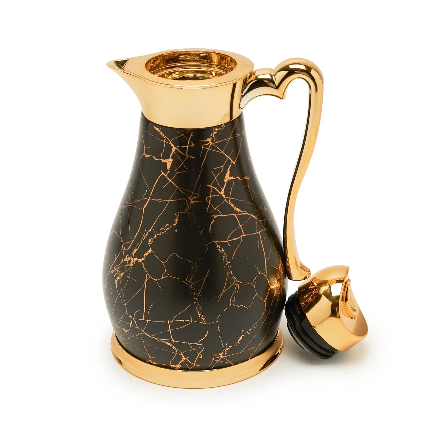 Amber Brava Gold Black 0.75L Flask - AM4407-750-BRV