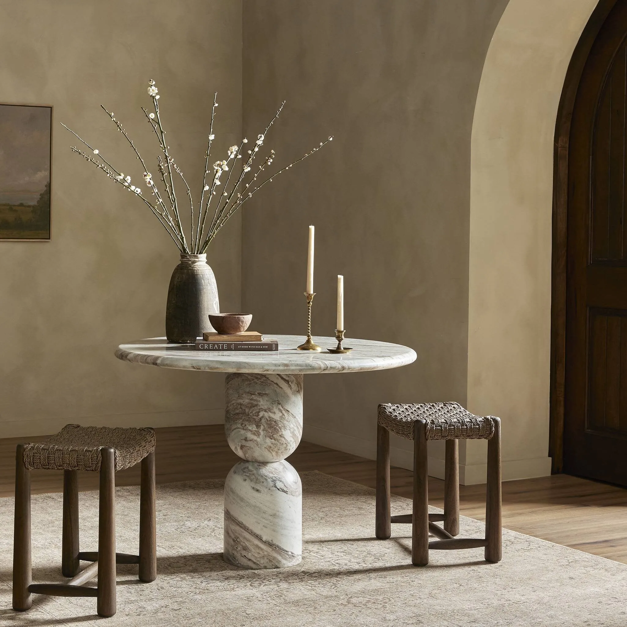 Amber Lewis x Four Hands Savio Outdoor Stool