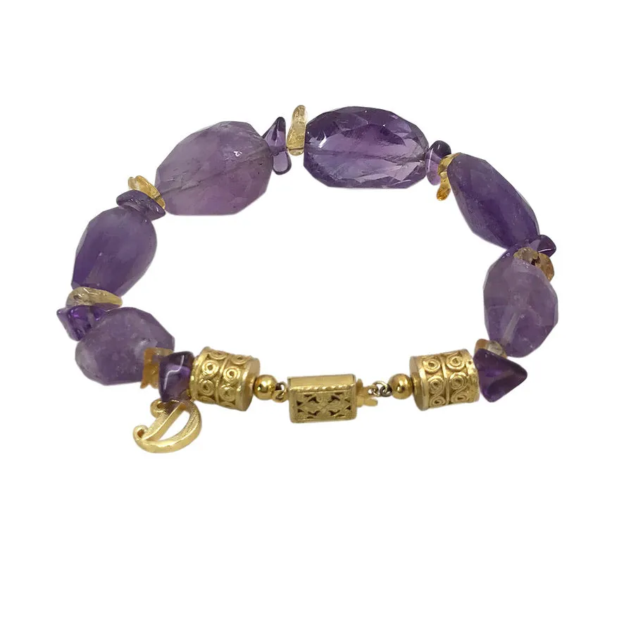 Amethyst Nugget Bracelet