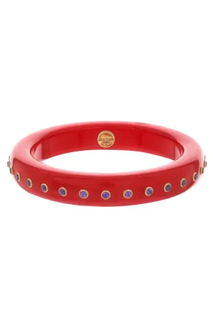 Amethyst Red Bakelite Bangle