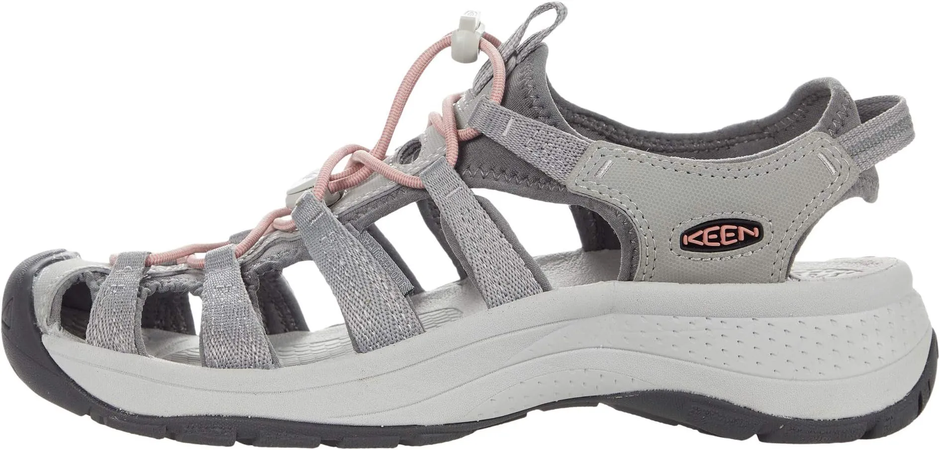 Astoria West Sandal KEEN, Gray/Coral