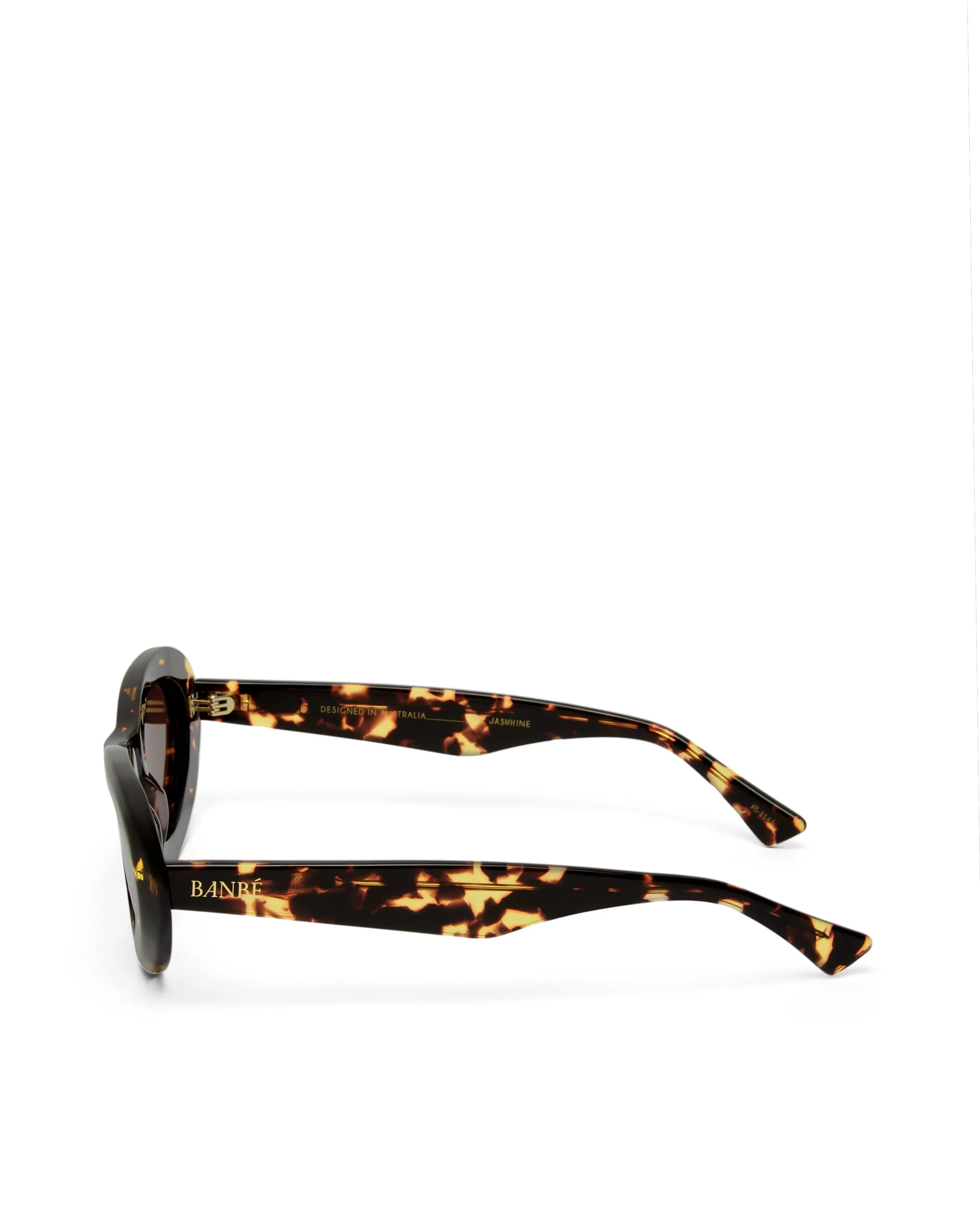 BANBE EYEWEAR Womens The Jasmine Sunglasses - Amber Tort - Auburn