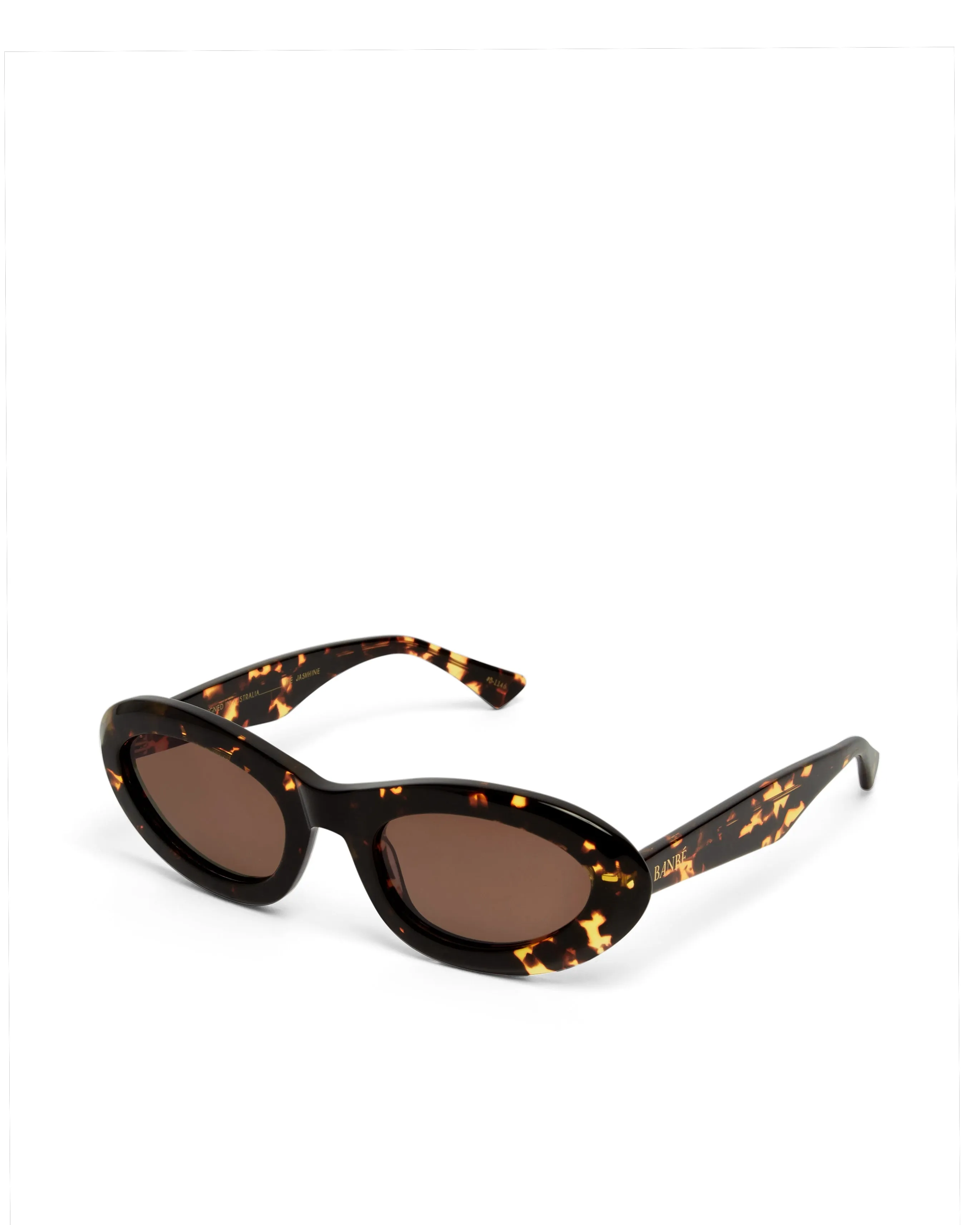 BANBE EYEWEAR Womens The Jasmine Sunglasses - Amber Tort - Auburn