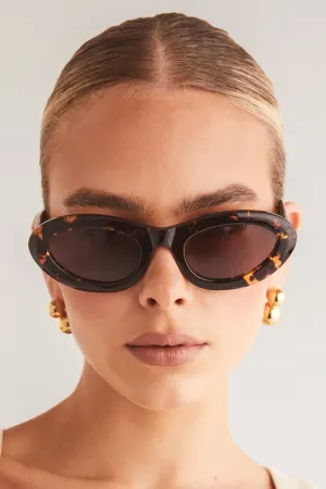 BANBE EYEWEAR Womens The Jasmine Sunglasses - Amber Tort - Auburn