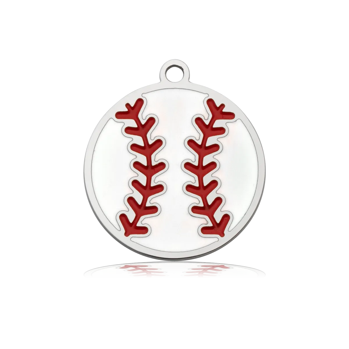 Baseball Charm with Azure Blue Jade Charity Bracelet