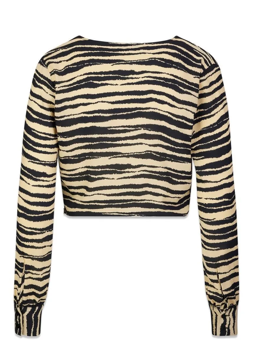 BeckyMD print top - Moonstone Tiger