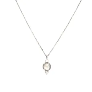 Beeghly & Co. White Gold Moonstone Pendant