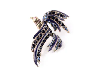 Blue Bird Brooch