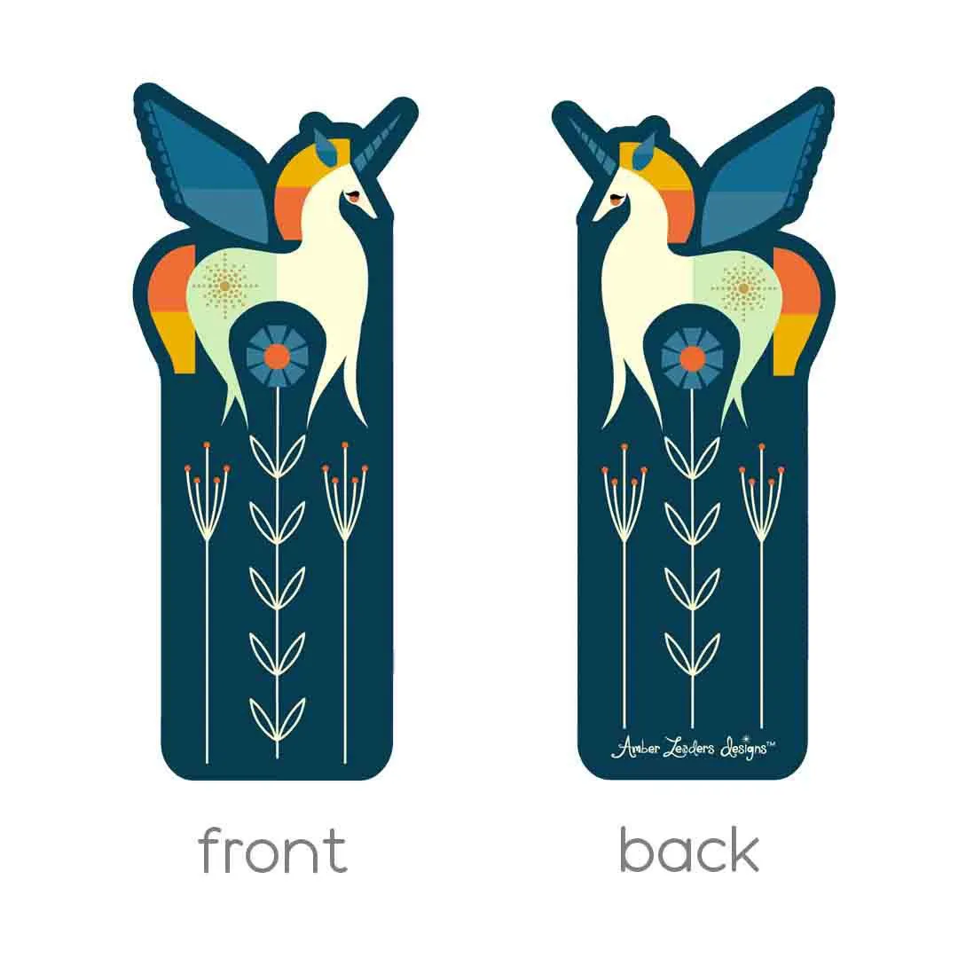 Bookmark - Unicorn by Amber Leaders Designs