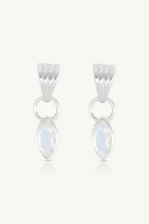 Camille Moonstone Silver Earrings