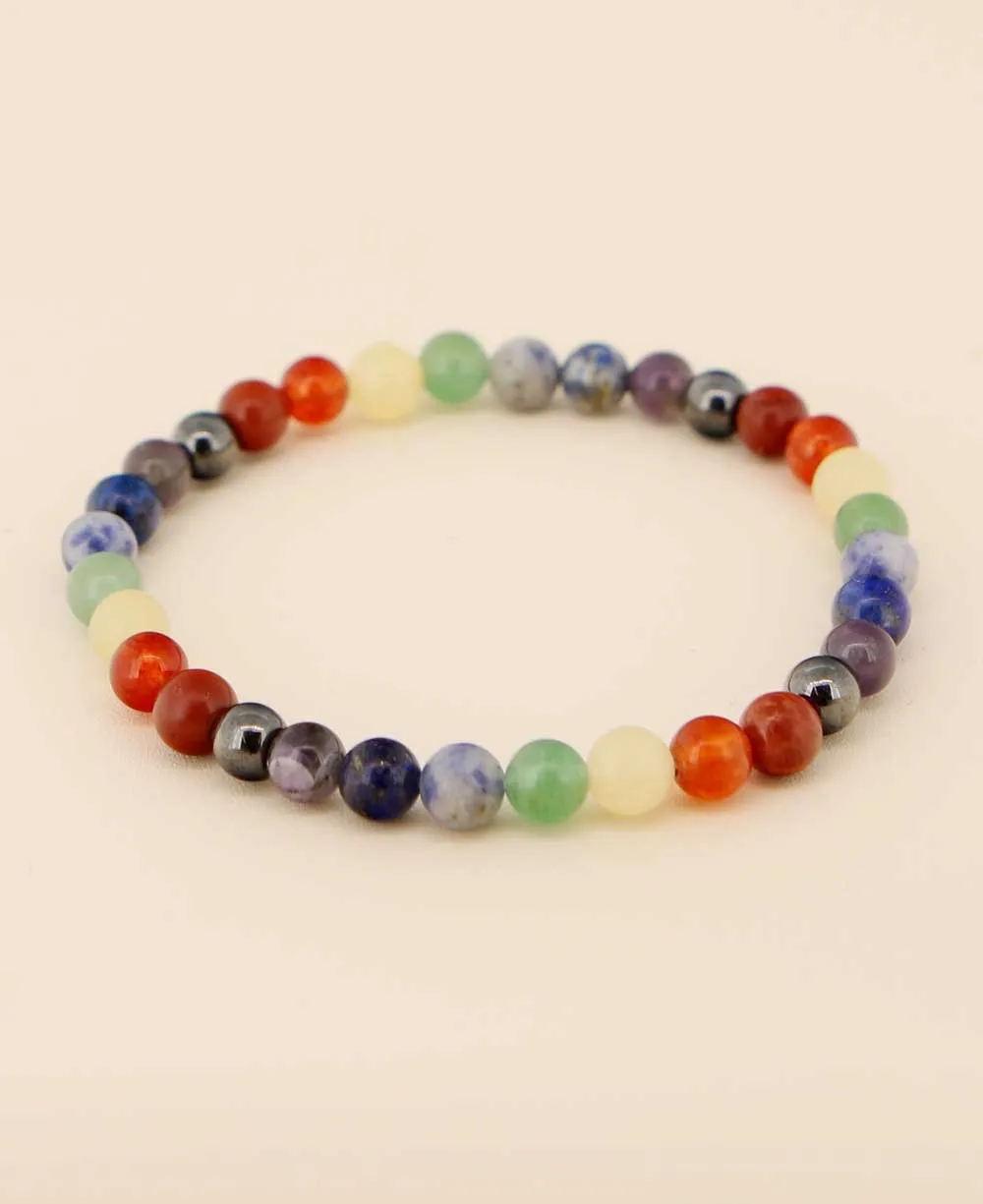Chakra Gemstone Bead Stretch Bracelet