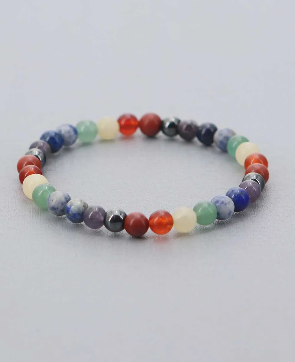 Chakra Gemstone Bead Stretch Bracelet