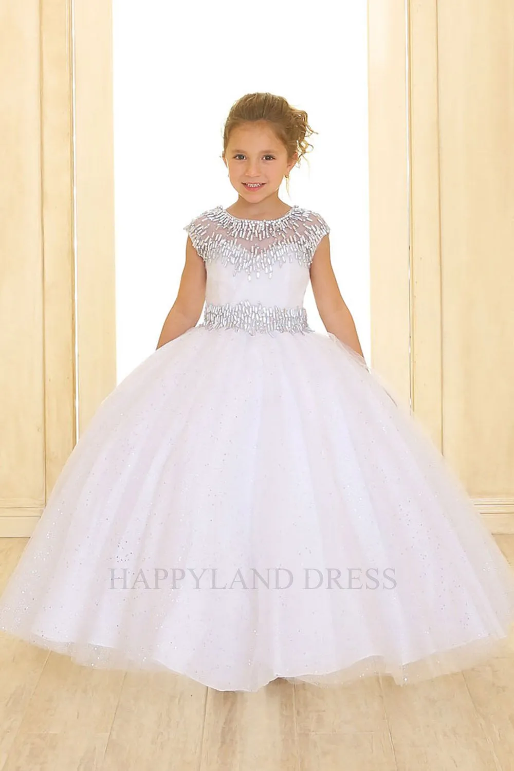Champagne Sparkling Rhinestone Beaded Long Dress SY003