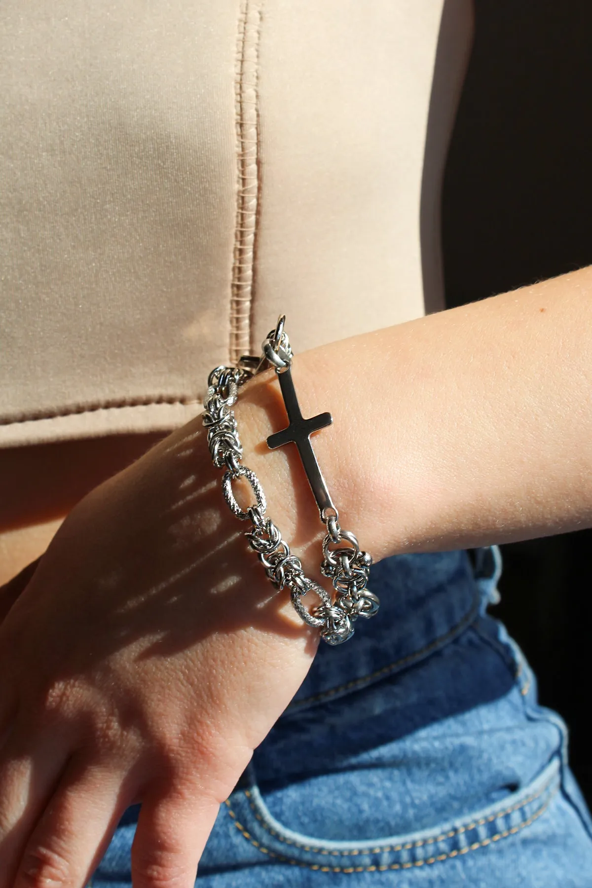 Chunky Silver Bracelet