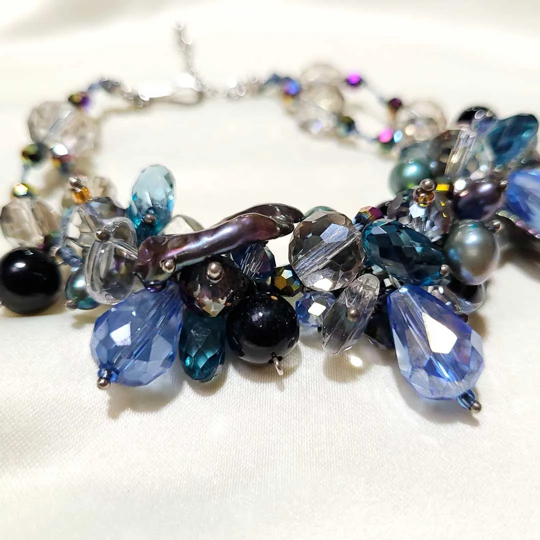 Crystal and Jade Bracelet