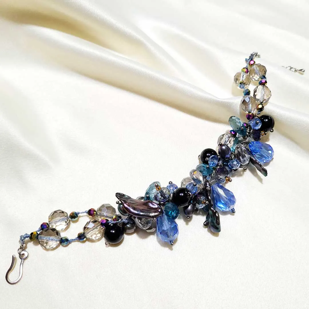 Crystal and Jade Bracelet