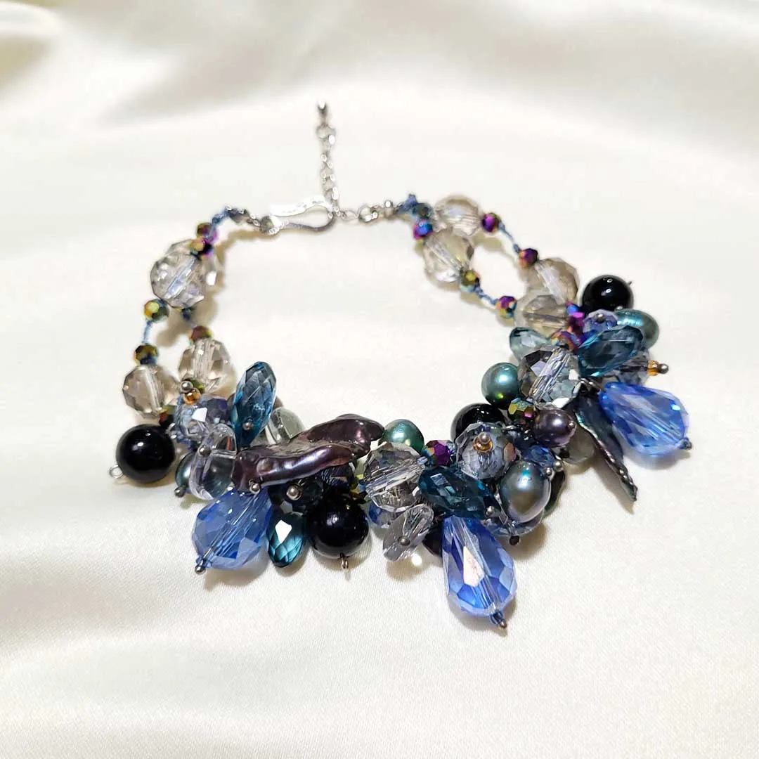 Crystal and Jade Bracelet