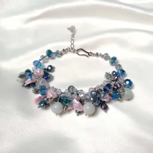 Crystals and Jade Bracelet