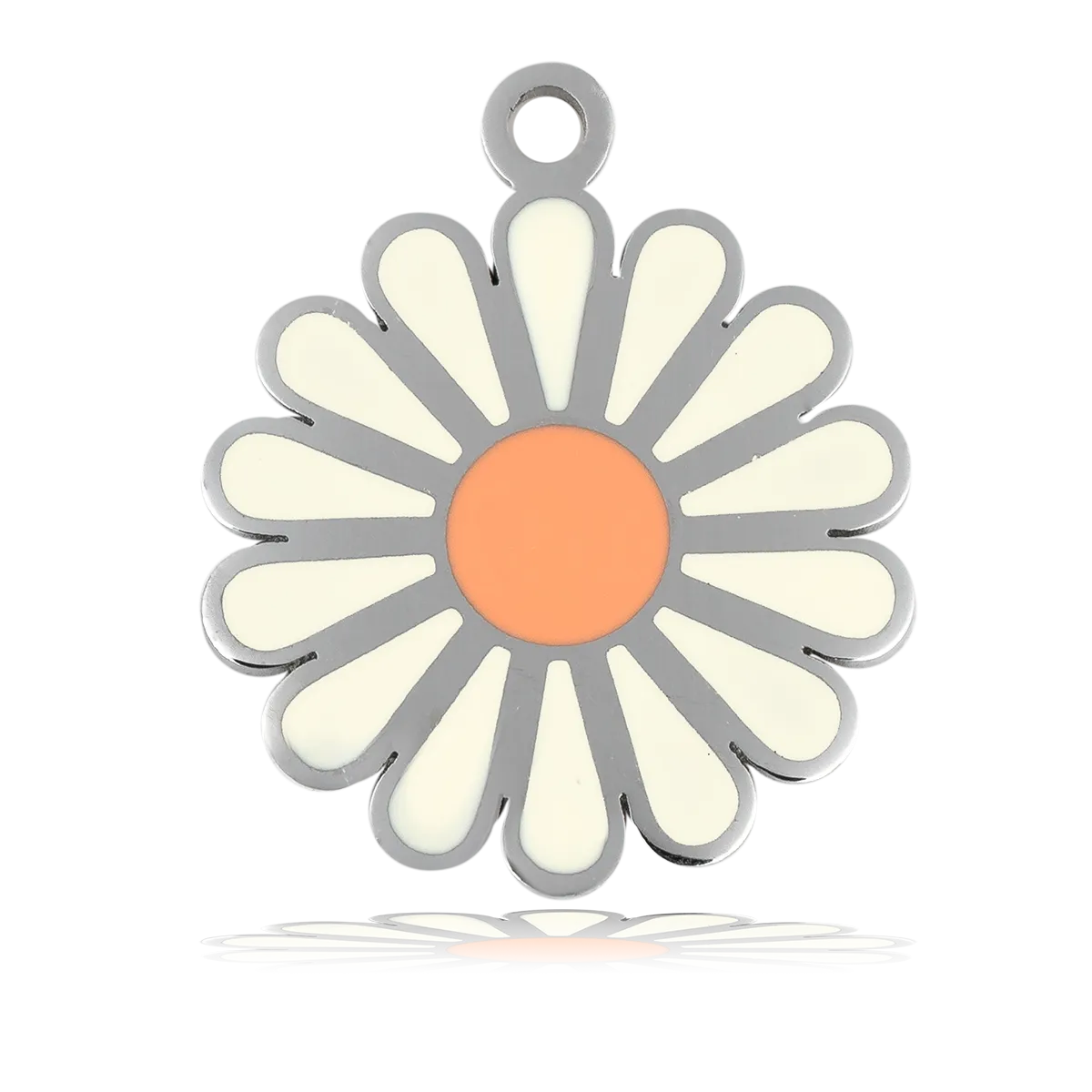 Daisy Enamel Charm with Lemonade Jade Charity Bracelet