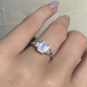 Deco Moonstone Ring