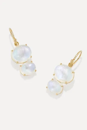 Double Rainbow Moonstone Earrings