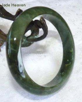 Fabulous "Dragon Green" Jadeite Jade A Grade Bangle Bracelet59mm   Certificate (812)