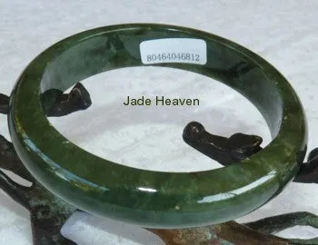 Fabulous "Dragon Green" Jadeite Jade A Grade Bangle Bracelet59mm   Certificate (812)