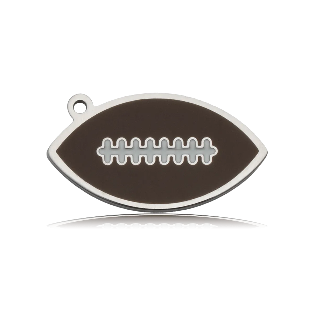 Football Enamel Charm with Green Yellow Jade Charity Bracelet