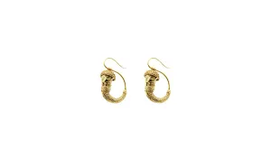 Gold Roman Acorn Earrings