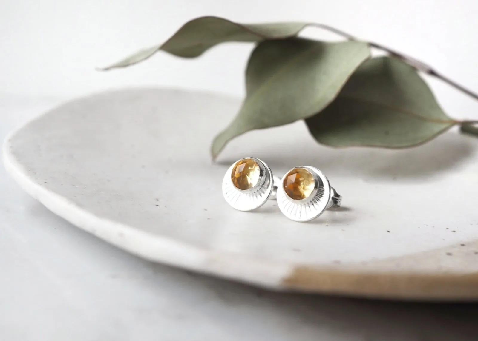 Horizon Stud Earrings - Sterling Silver