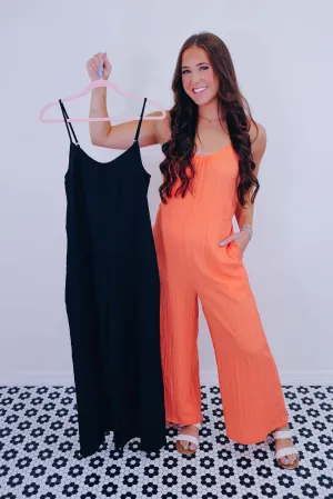 It's A Breeze Wide Leg Jumpsuit - 2 Colors