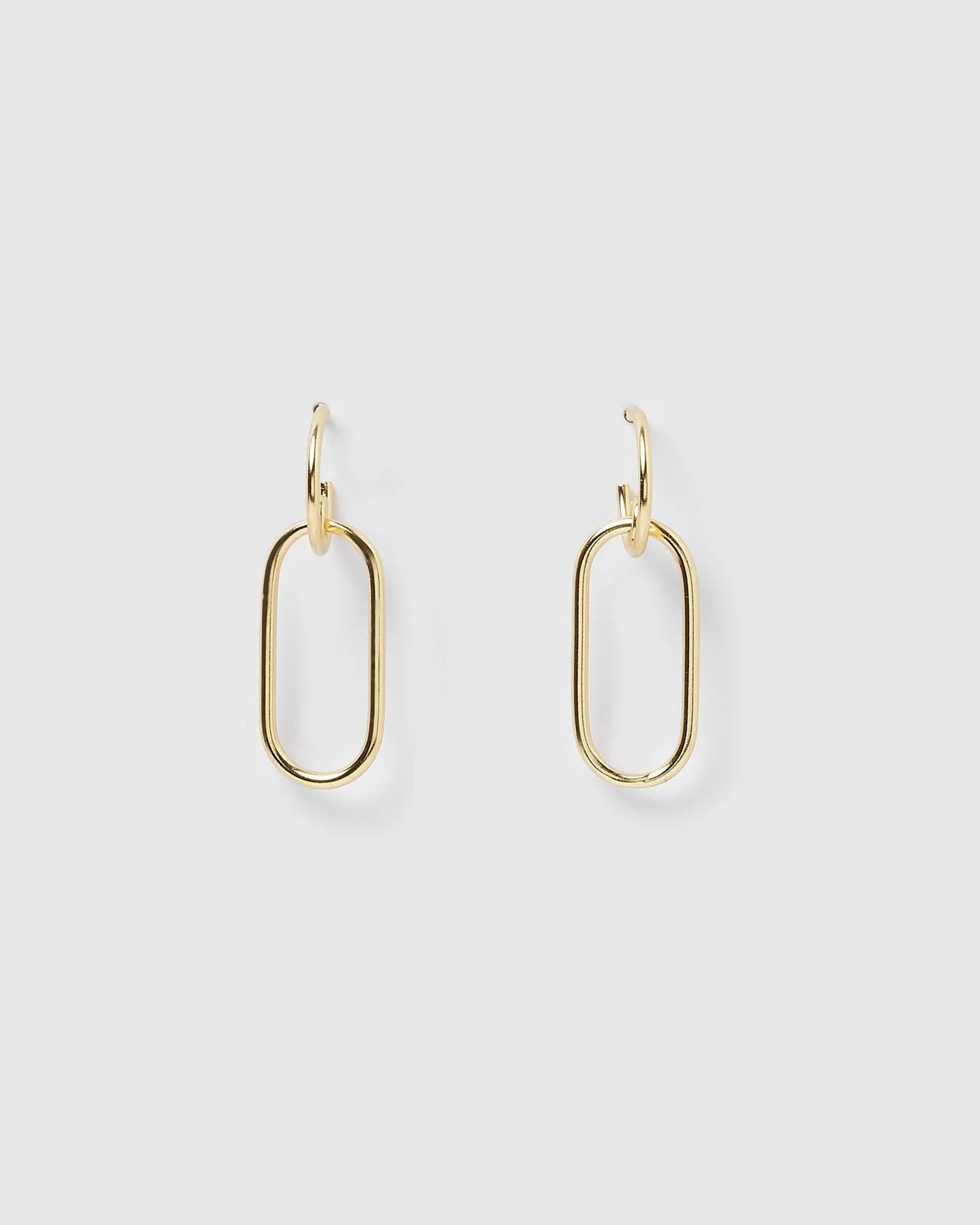 Izoa Mini Link Earrings Gold