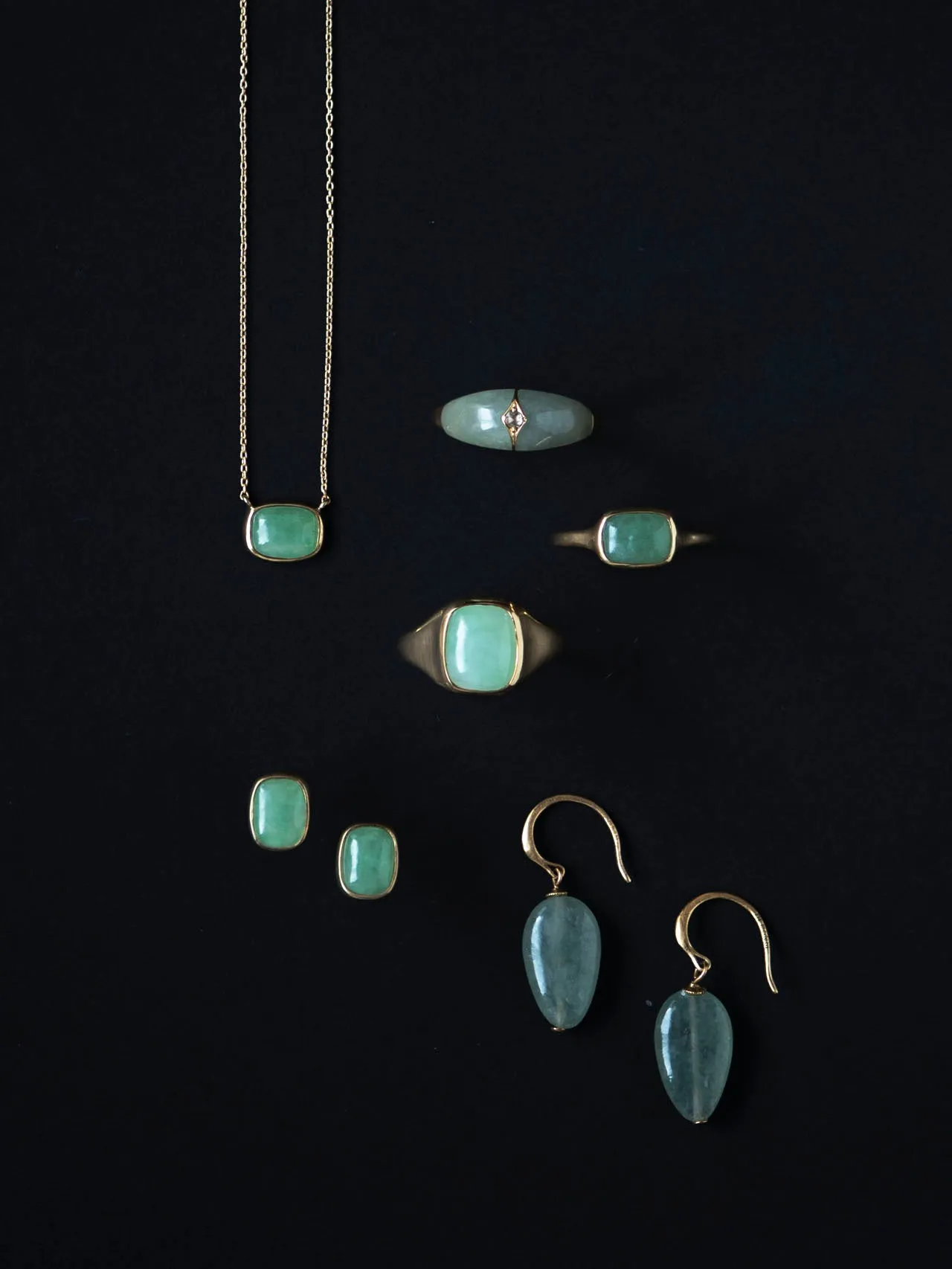 Jade oval Bracelet _ 22SS LABO / 現品