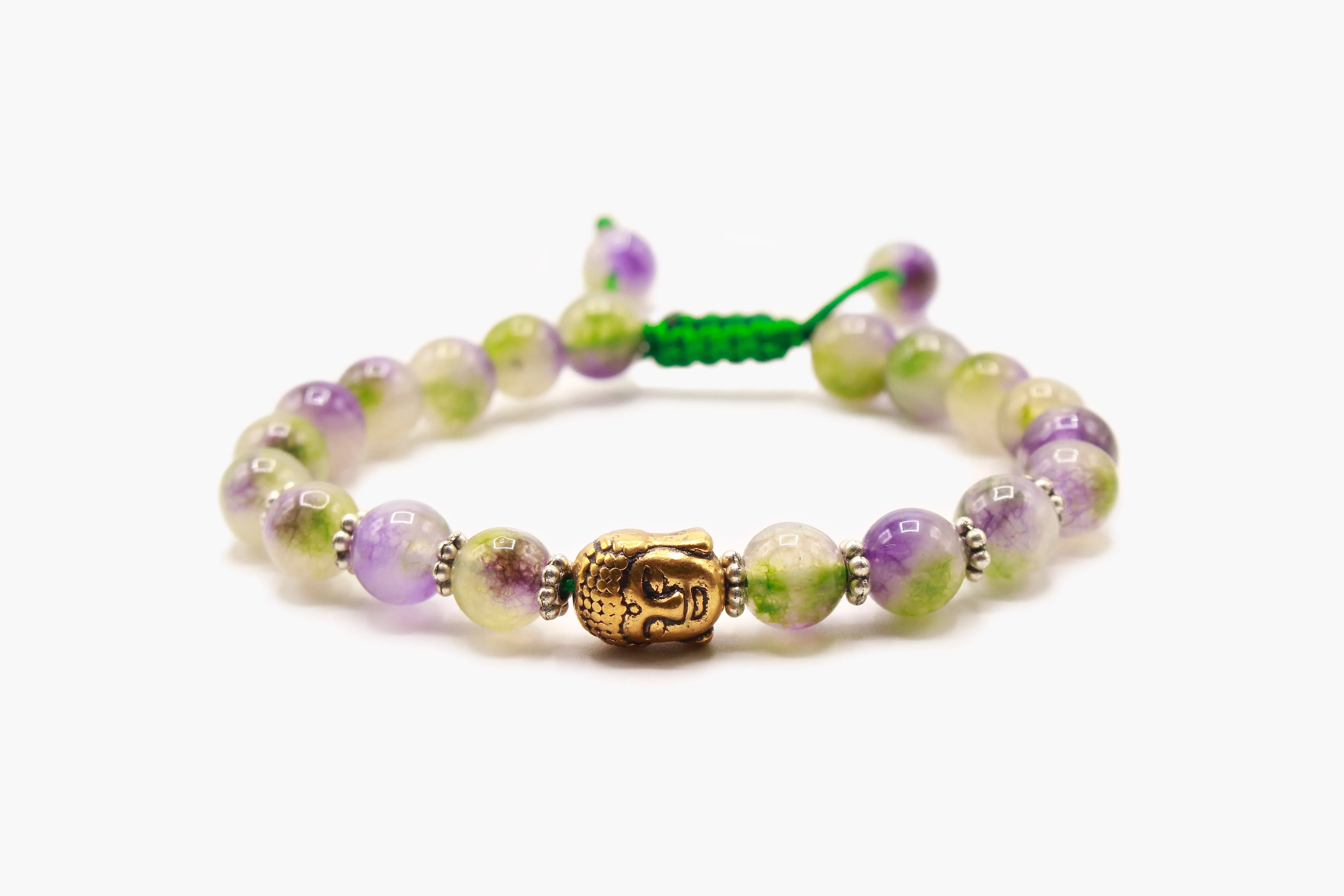 Jade Stone Buddha Face Bracelet