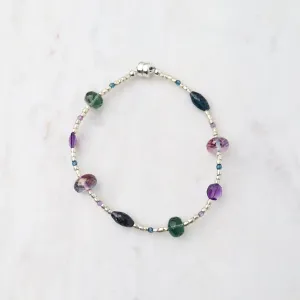 Kyanite, Amethyst & Quartz Magnetic Bracelet