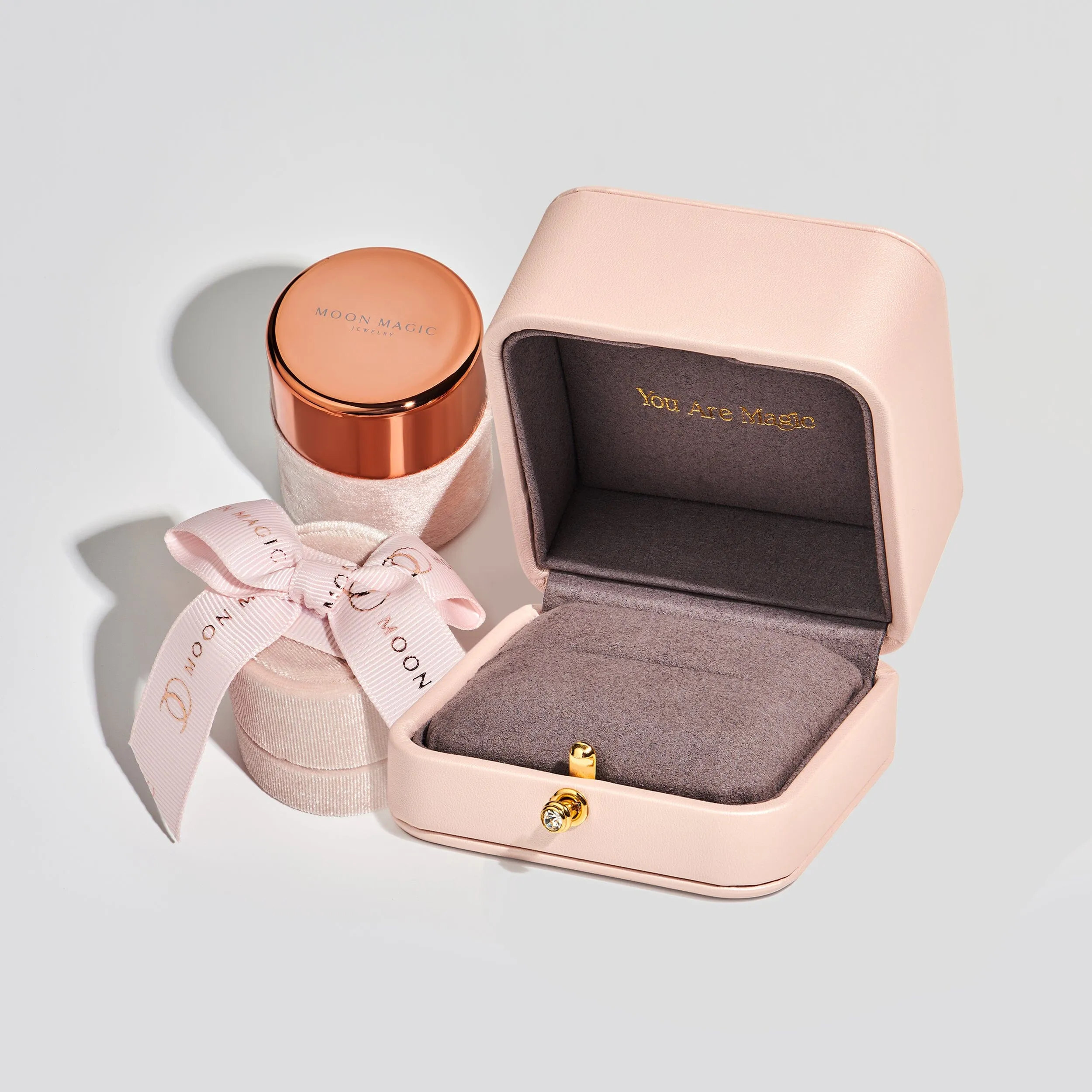 Lab Diamond Tear of Joy Ring & Bonding Arc Band