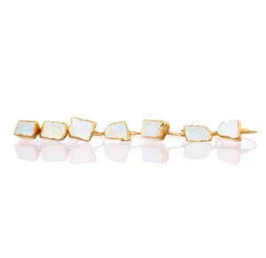 Large Moonstone Raw Stone Ring (Size 7)