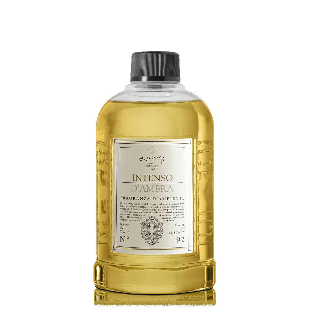 LOGEVY Room Diffuser Refill Bottle INTENSO D'AMBRA - Intense Amber (500ml)