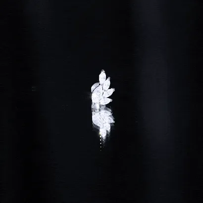 Marquise Cut Moissanite Cluster Helix Earring