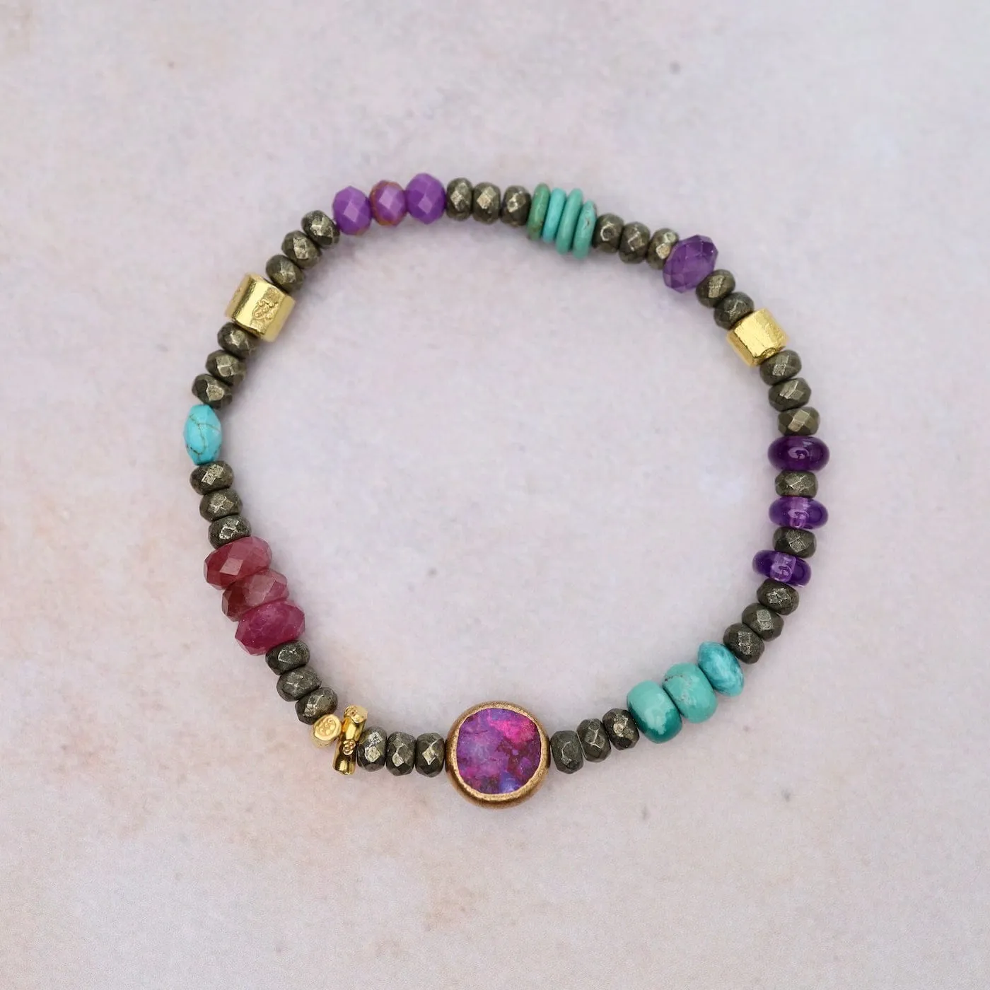 Matilda Gold Turquoise Bracelet