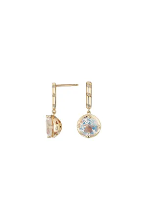 Memphis Bubble Round Bar Drop Earrings